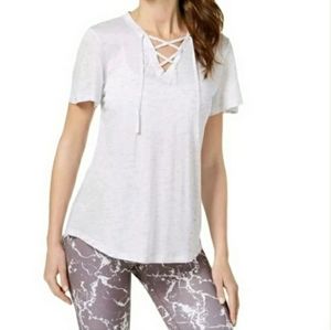 IDEOLOGY FITNESS TSHIRT. WHITE